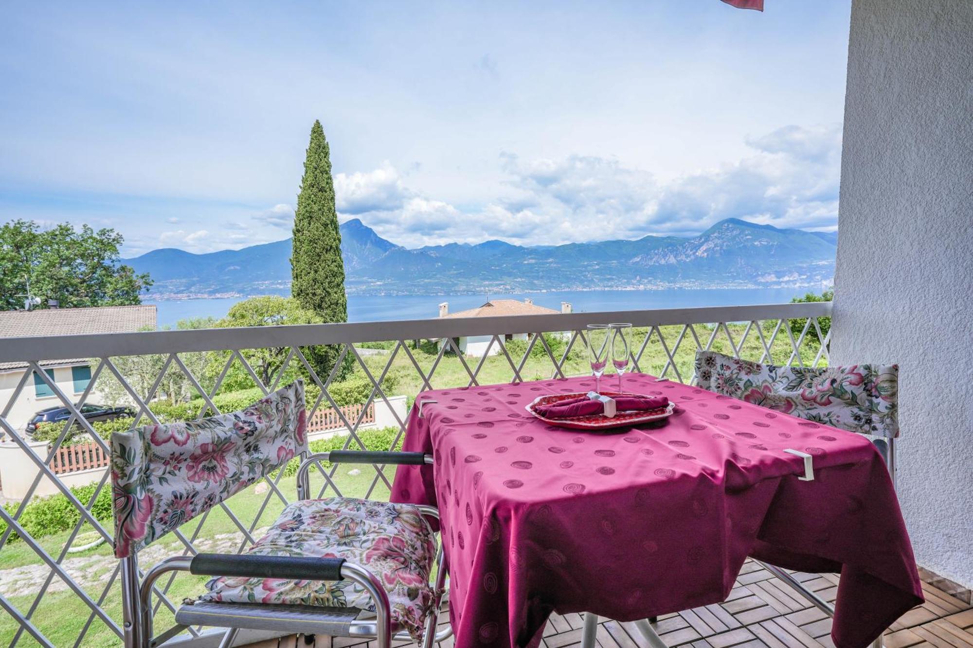 Garda Panoramic House Lägenhet Albisano Exteriör bild